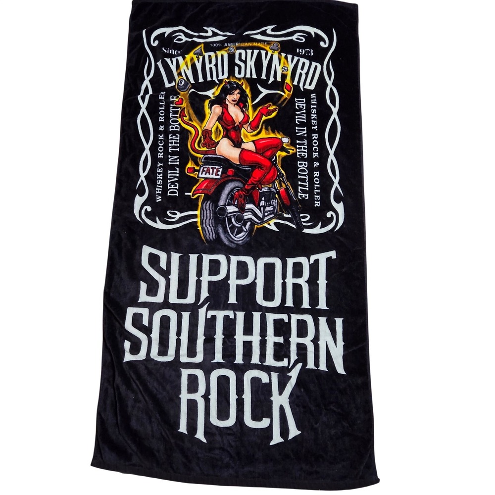 2007 Lynyrd Skynyrd Support Southern Rock Beach Bath Towel Rock Express 29x58